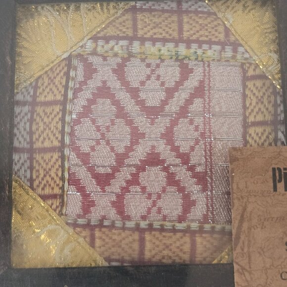 Pier 1 Imports Set Of 4 Decorative Coasters Intricate Sequins & Fabric Design - Picture 5 of 11